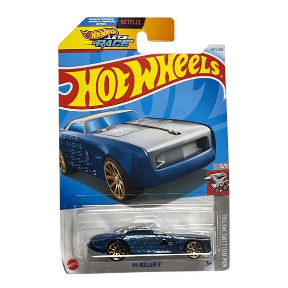 Hi Roller II Hot Wheels 2021 Blue Rolling Metal Series 247/250 Sealed Car - Picture 1 of 8